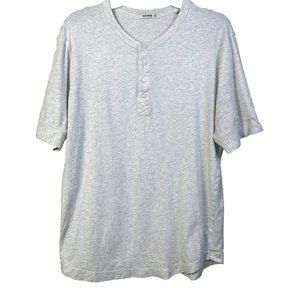 Buck Mason Light Gray Short Sleeve Henley